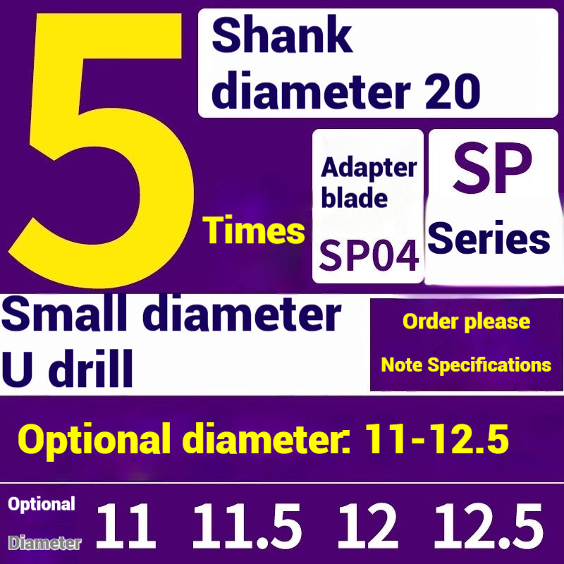 1059-u-drill cutter bar violent drilling u-turn drills WC inserts flat bottom deep hole extension lathe with CNC water jet fast drills Shandong Denso Pricision Tools Co.,Ltd.